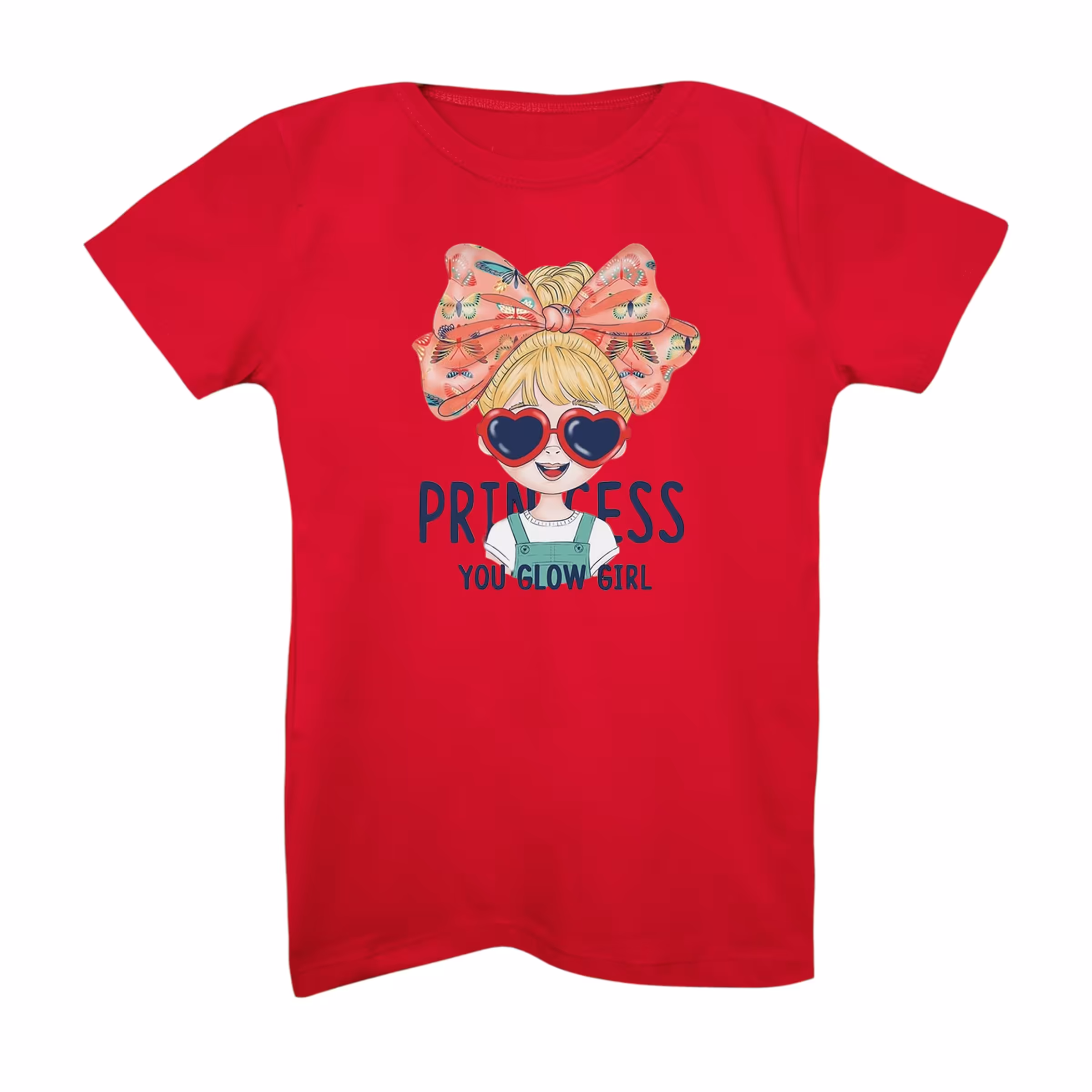 تی شرت آستین کوتاه دخترانه مدل دخترک کد 12