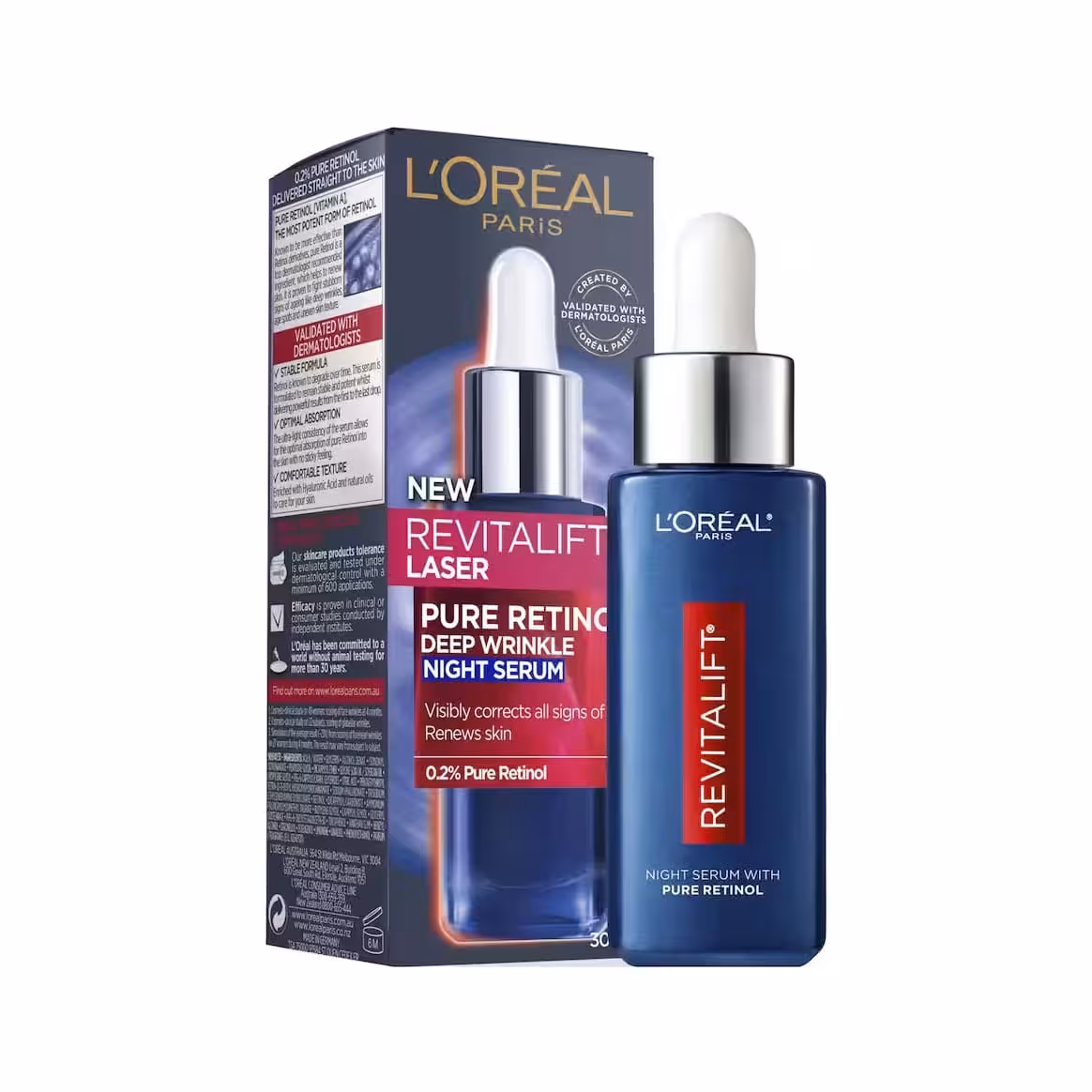 سرم شب لورآل مدل Revitalift Laser Retinol