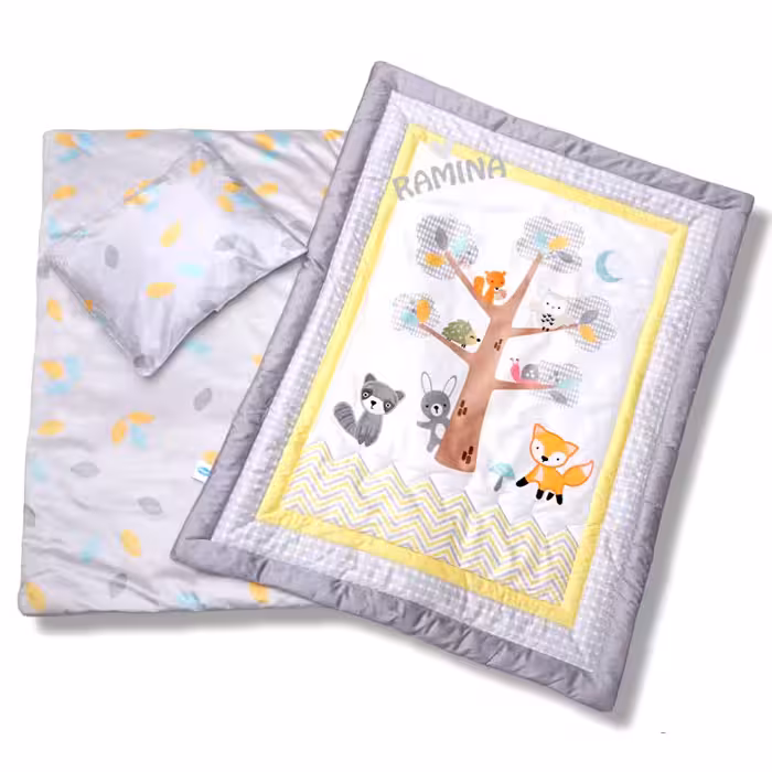 ست رختخواب نوزاد 3 تکه طرح جنگل پلی گرو Playgro