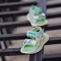 صندل هولوگرام Kids F-2406 سبز