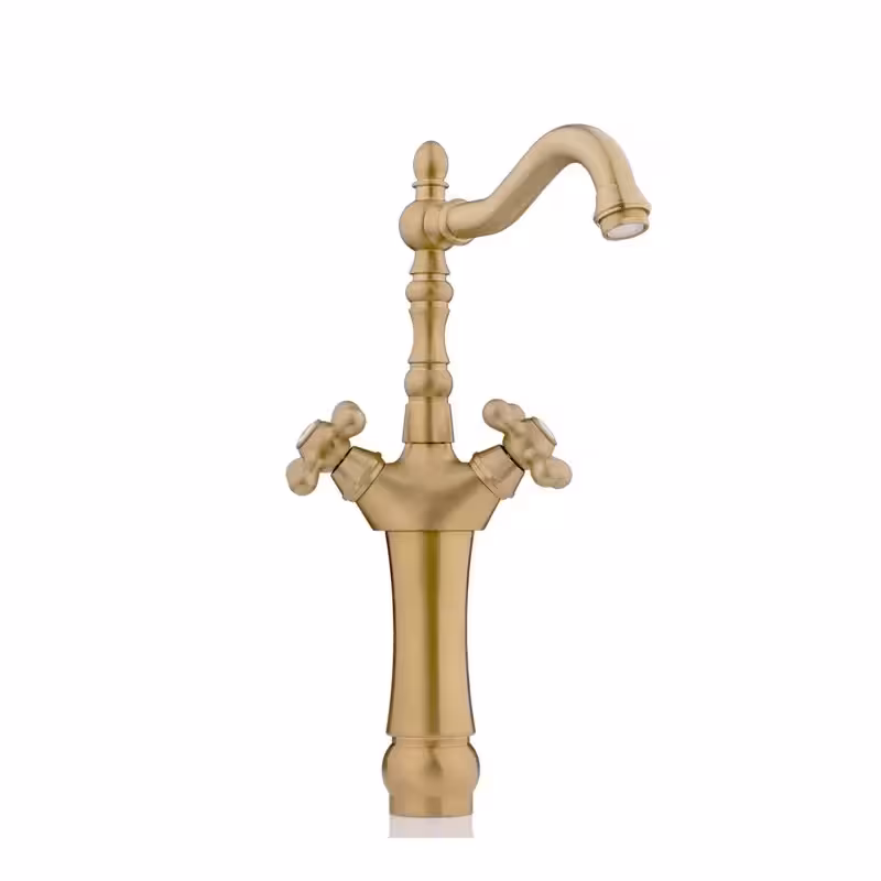 شیر روشویی پایه بلند شودر مدل باروک پلاس طلامات