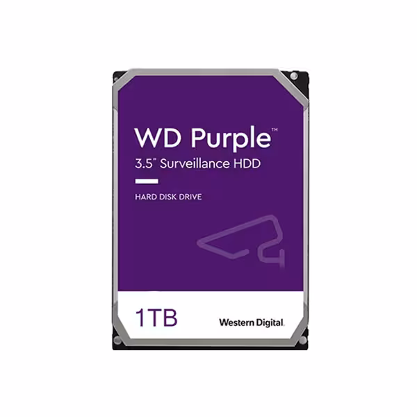 هارد اینترنال 3.5 اینچ وسترن دیجیتال بنفش مدل Purple  ظرفیت 1 ترابایت original