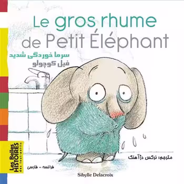 دانلود کتاب سرما خوردگی شدید فیل کوچولو Le gros rhume de Petit Éléphant فرانسه فارسی