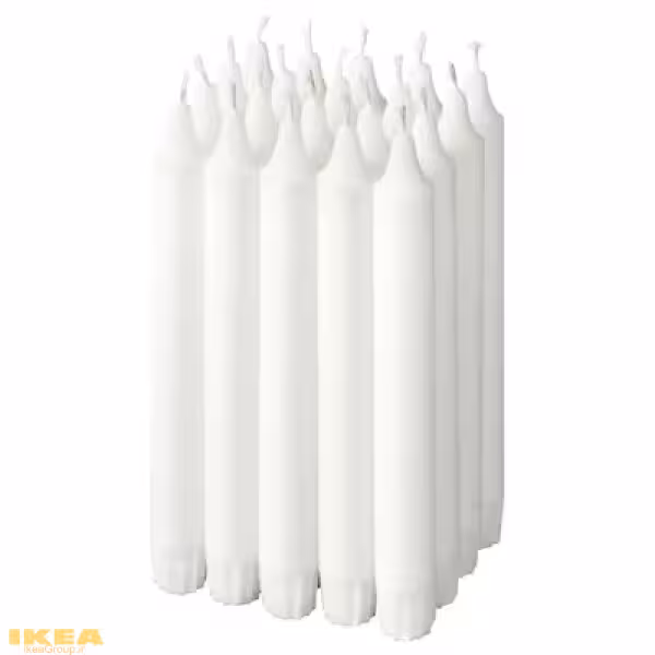 شمع سفید بلند مدل JUBLA | برند ایکیا | ارسال 15 الی 20 روز کاری