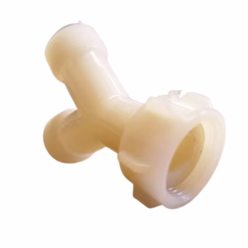 سه راهی ورودی آب ماشین لباسشویی جنس پلاستیکی با واشر