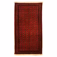 فرش دستبافت ترکمن قدیمی سه و نیم متری واگیره ای