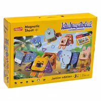 ساختنی حیوانات مگنتی FEEL مدل Magnetic Sheet کد 1504، تعداد 30 قطعه ساختنی مگنتی مناسب برای 3 سال به بالا، کیفیت ساخت عالی،