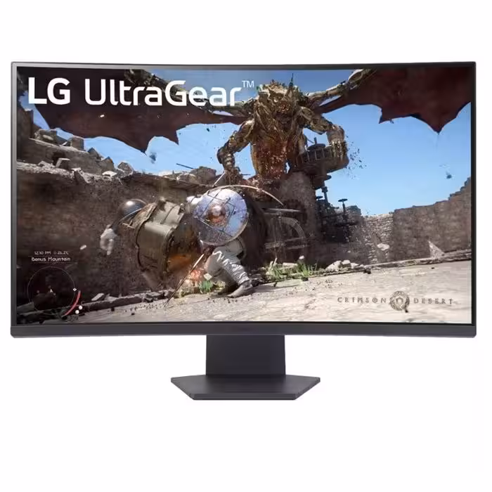 LG UltraGear 32GS60QC-B 32 Inch QHD VA 1ms 180Hz IPS Curved Gaming Monitor