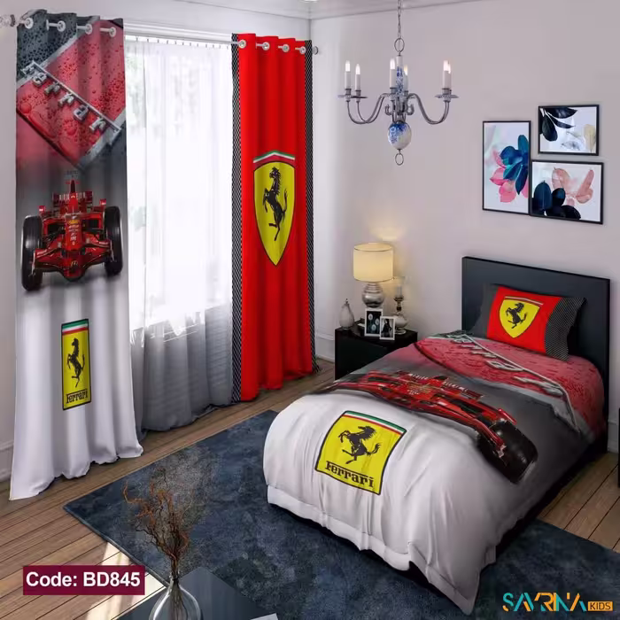 ست اتاق خواب پسرانه طرح ماشین فراری کد BD845