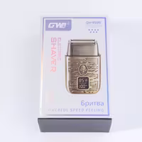 ماشین اصلاح موی صورت جی دبلیو مدل GW-9988، اصلاح به صورت صفر زن، طراحی ارگونومیک، نمایشگر LCD، منبع انرژی با کابل USB، تکنولوژی اصلاح به صورت شیو فویلی