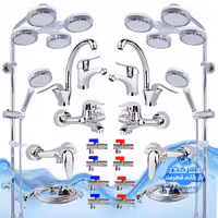 ست 20 عددی شیرآلات برند آیدا صنعت مدل قهرمان اردکی | دو عدد شیر ظرفشویی   دو عدد شیر روشویی   دو عدد شیر حمام   دو عدد شیر توالت   دو عدد علم دوش یونیورست مدل هلی شاتی کروم    دو عدد شلنگ توالت   دو عدد شلنگ استیل   هشت عدد شیر پیسوار | کروم براق