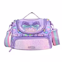 کیف غذا 2 طبقه اسمیگل طرح پروانه بنفش