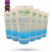 6 عدد ژل شستشوی صورت سیمپل Simple مدل میسلار Micellar حجم 150 میلی‌ لیتر (اورجینال)