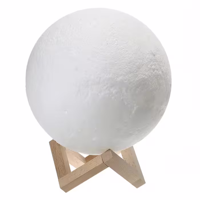 چراغ خواب طرح کره ماه سایز بزرگ 16 سانتی مدل 3D Moon