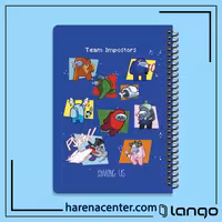 دفتر مدرسه طرح Team Impostors برند لانگو