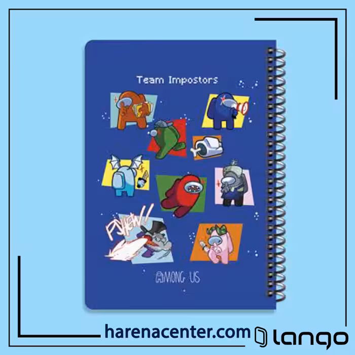 دفتر مدرسه طرح Team Impostors برند لانگو
