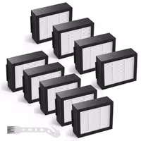فیلتر هوا 9 عددی جارو رباتیک آی روبات مناسب مدل های iRobot Roomba e, i and j Series i7 i7 /plus i3 i3  E5 E6 E7 i4 i6 i6  i8 i8  Robot Vacuum Cleaners parts (ارسال 10 الی 15 روز کاری)