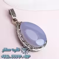 گردنبند عقیق یمنی کبود زنانه