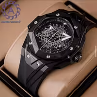 ساعت مچی مردانه هابلوت مدل Hublot Unico Sang Bleu ll Black