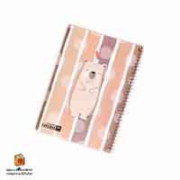 دفتر خط دار 80 برگ طرح خرس ایمان (iman)
