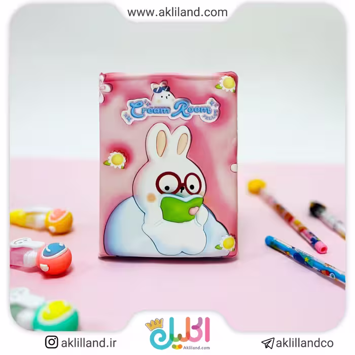 دفترچه سه بعدی خرگوش و دختر