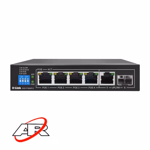 سوییچ 6 پورت POE دی لینک مدل DGS-F1006P
