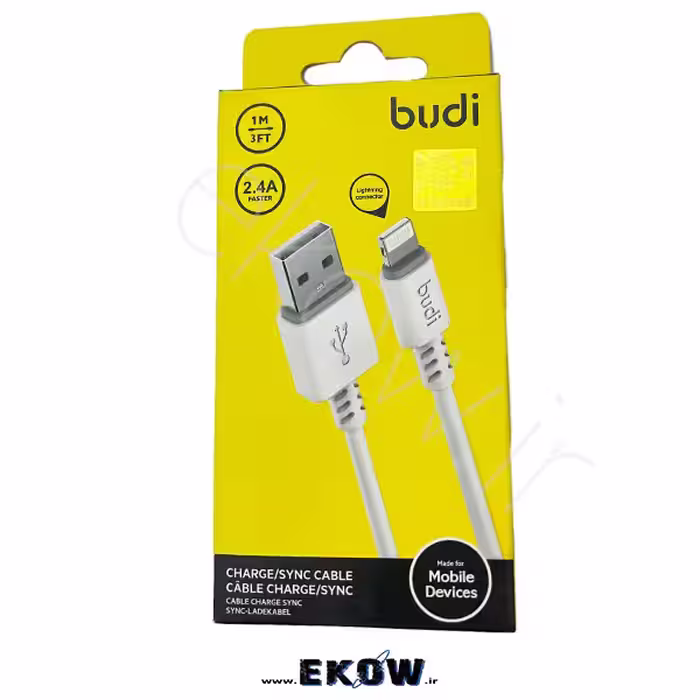 کابل تبدیل usb به lightning بودی مدل dc011l10w طول 1 متر