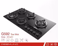 اجاق گاز صفحه ای G592 دیموند(ارسال رایگان)
