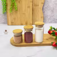 بانکه ادویه با درب بامبو