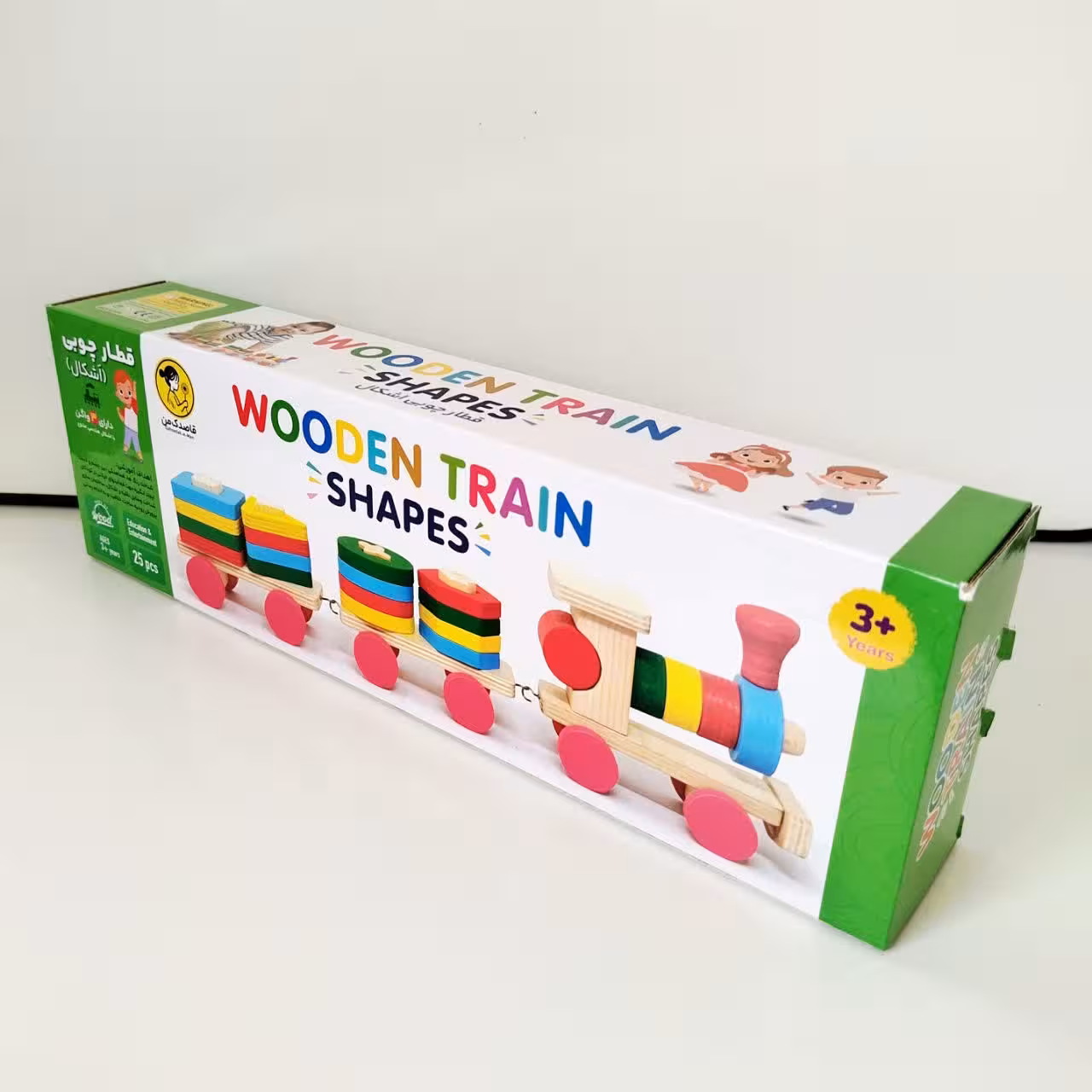 ★بازی مونته سوری قطار چوبی اشکال فکرآوران (نو، قسطی، با تخفیف)
