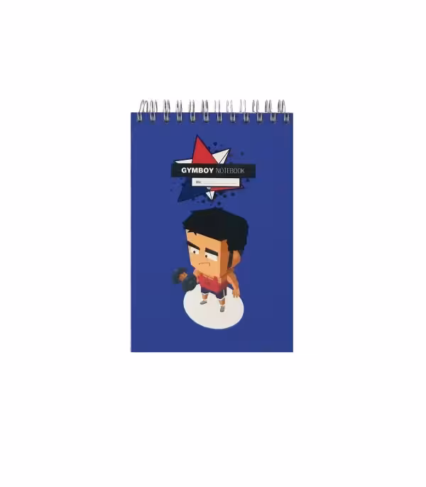 دفتر یادداشت جلد سخت سیمی 80 برگ فنر دوبل 100X150 MM پاپکو کد PN-6158