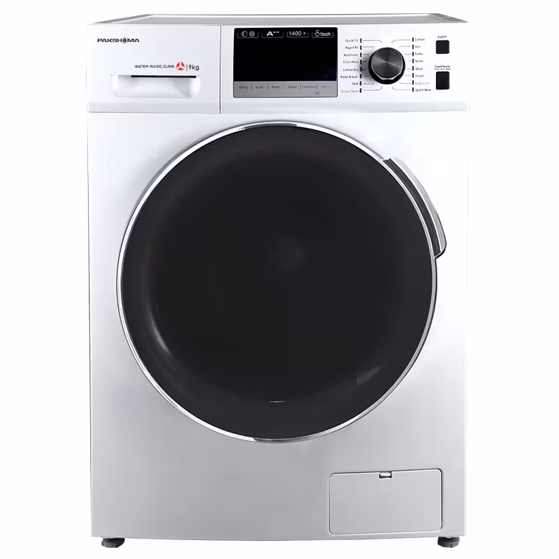 ماشین لباسشویی پاکشوما مدل BWF 40806 WT ظرفیت 8 کیلوگرم سفید