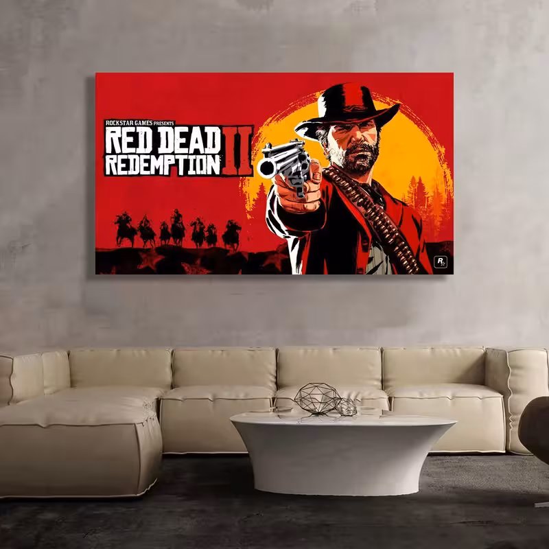 تابلو شاسی طرح red dead redemption 2 کد 74379