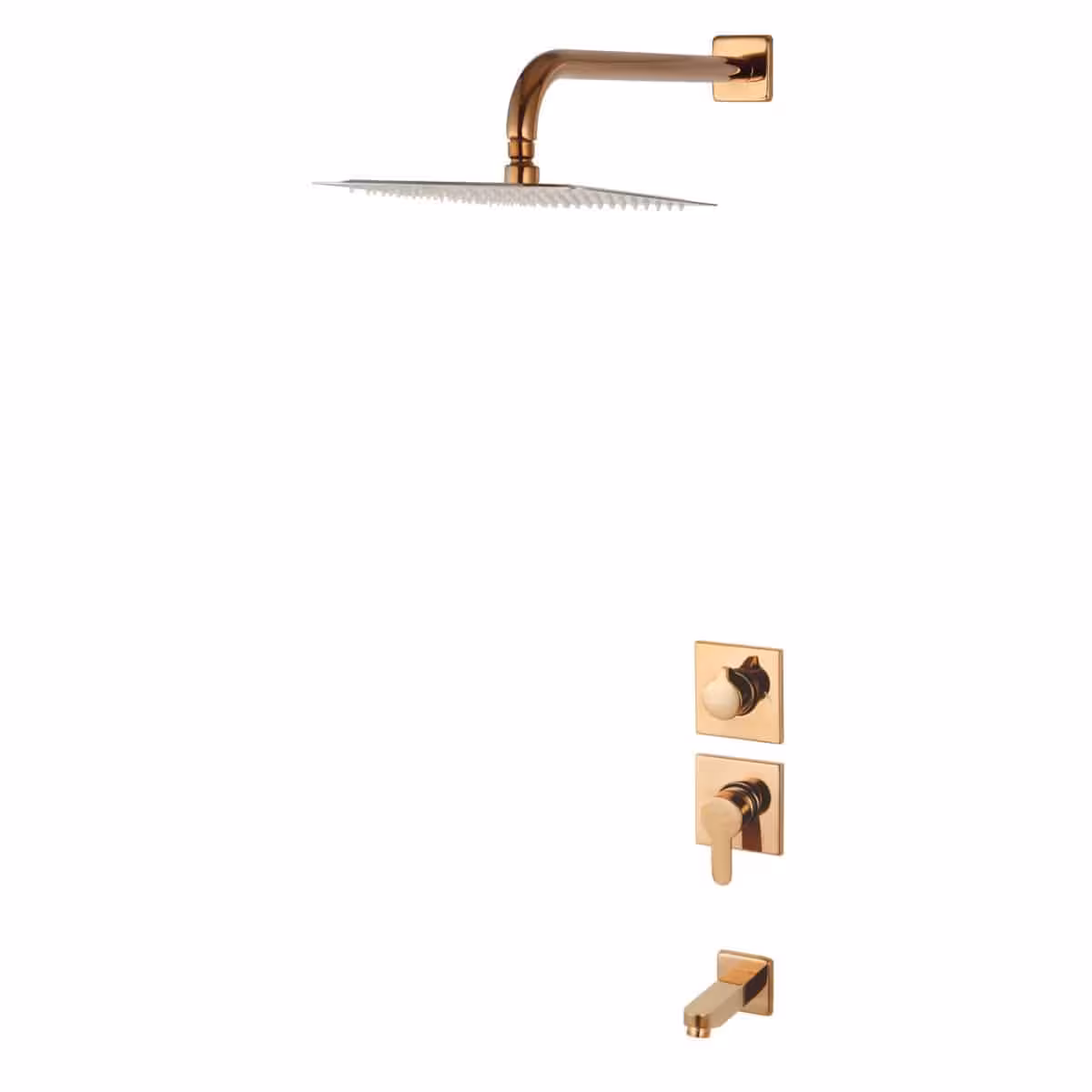 شیر حمام توکار ویوات راسان مدل فلت کلاس 2 (رزگلد)