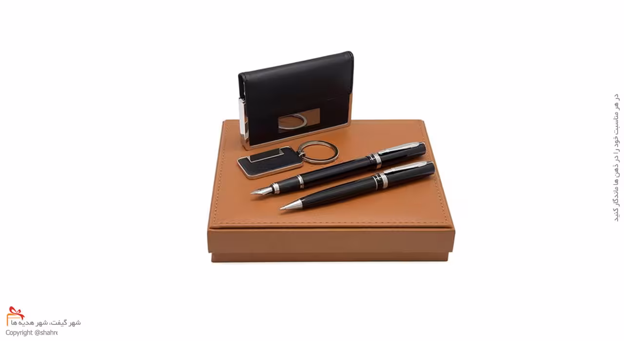 ست خودکار و خودنویسو کیف کارت و جاکلیدی دیپلمات مدل MARLO