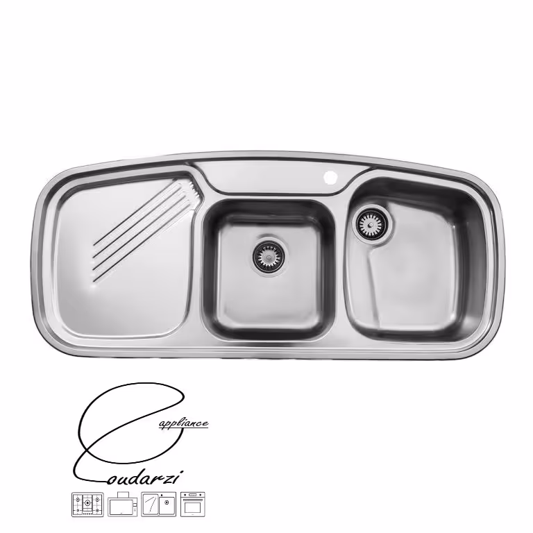 سینک استیل البرز مدل 614 NEW توکار