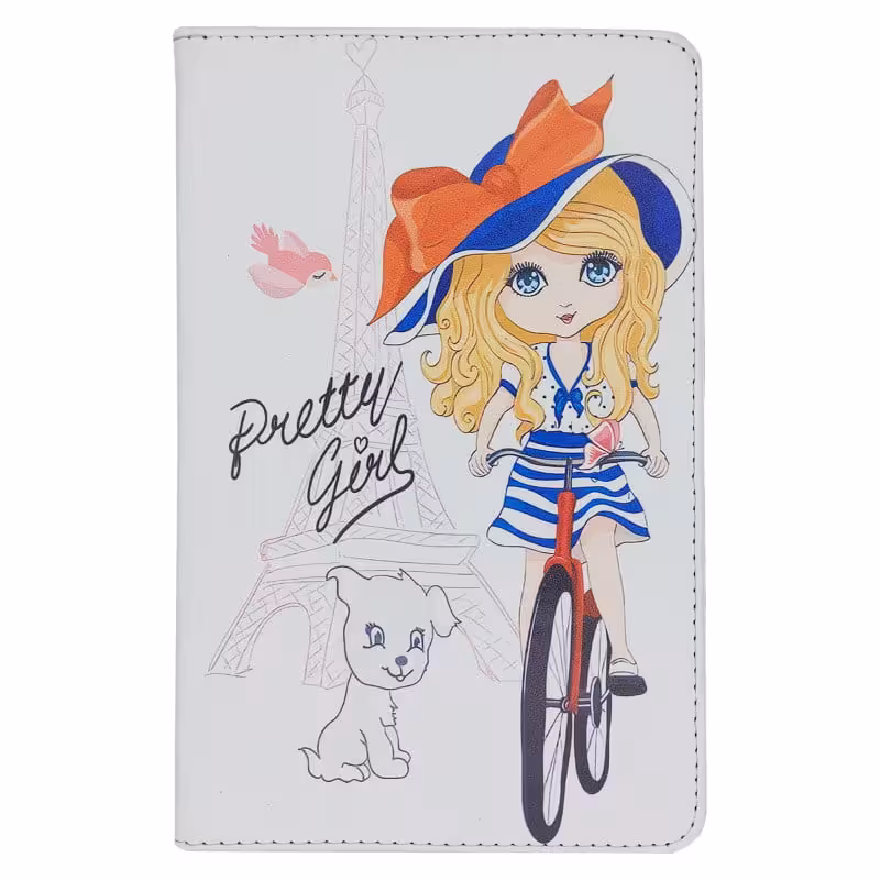 کیف طرحدار (با قاب اصلی) دختر دوچرخه سوار | تبلت سامسونگ Tab S6 Lite (P610-P615 -P613-P619-P620-P625)