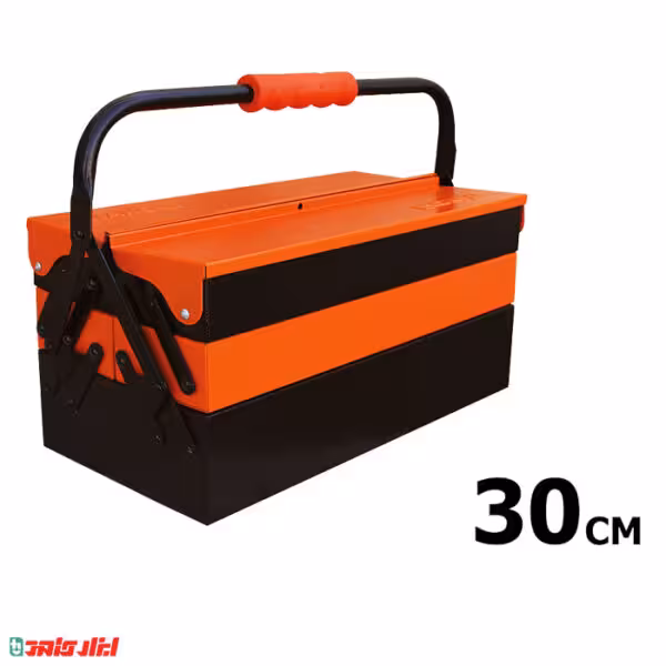 جعبه ابزار فلزی 30 سانت 2 طبقه اتومات تانوس مدل TB-302