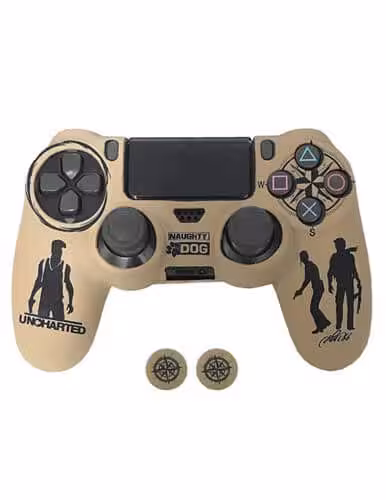 محافظ دسته PS4 طرح Uncharted بهمراه محافظ آنالوگ