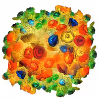 ریسه ال ای دی مدل گل color طول 6 متر