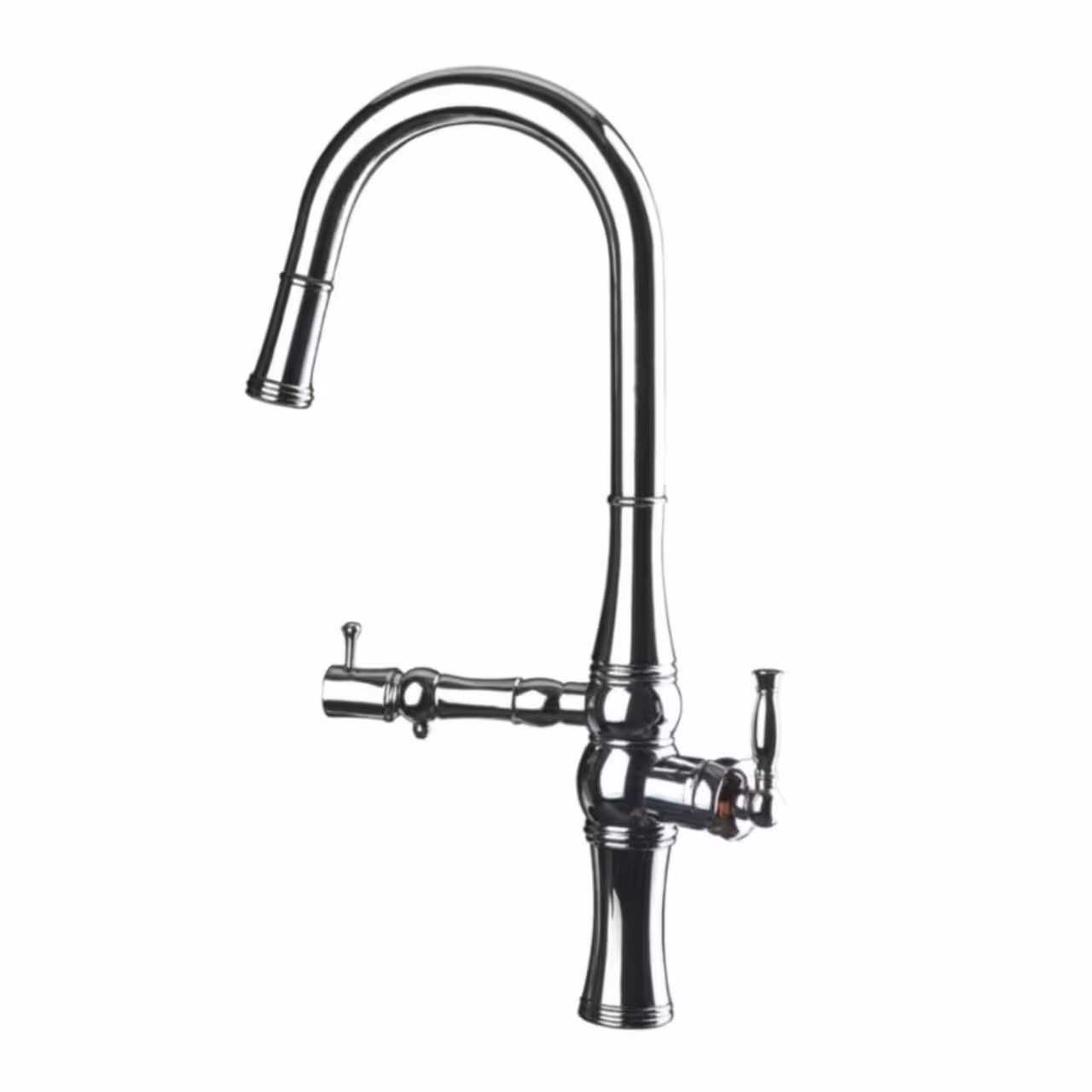 شیر ظرفشویی دومنظوره شاوری(شلنگدار) قهرمان مدل نگین کروم