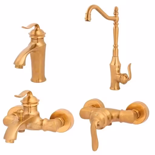 شیر آلات مدل بامبو قاجاری طلا مات