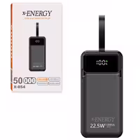 پاور بانک فست شارژ ایکس انرژی X-854 QC3.0 PD 22.5W ظرفیت 50000 میلی آمپر ساعت