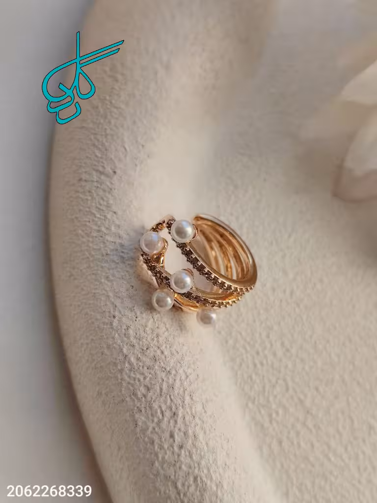 خرید گوشواره کراس مرواریدی مارک ژوپینگ کیفیت عالی رنگ ثابت کد 1616447 - ردگل