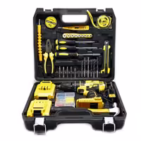 دریل پیچ گوشتی شارژی چکشی بوزیل مدل BOZ-04 مجموعه 95 عددی | کالا مکس