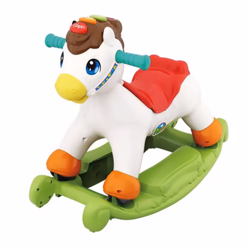 راکر اسب موزیکال 2 کاره هولا تویز HOLA TOYS