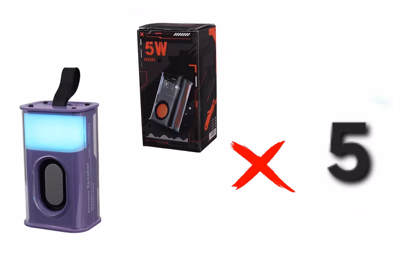 اسپیکر بلوتوثی A036-Plus سبد 5 عددی