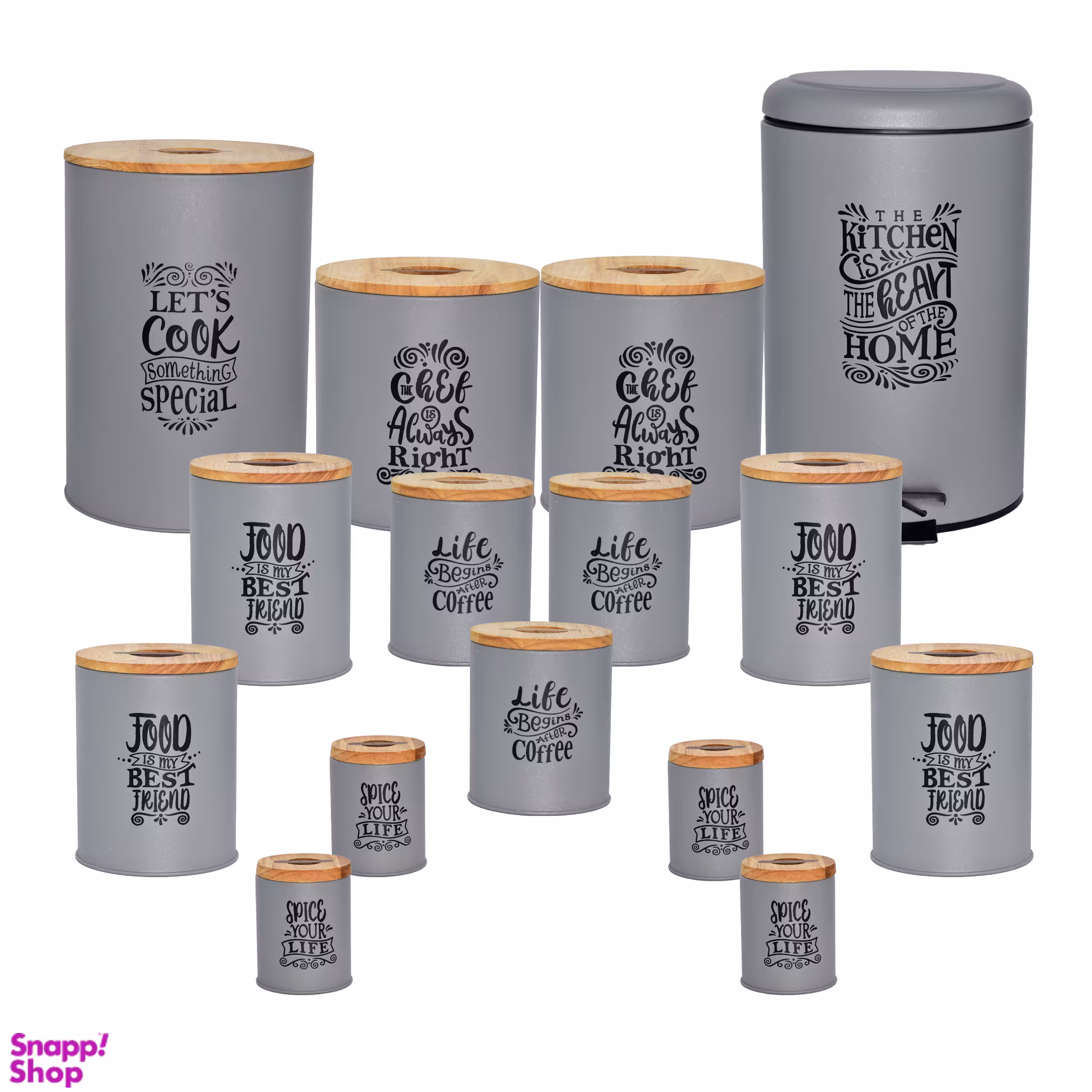 سرویس آشپزخانه 15 پارچه بی وی کی مدل بنر