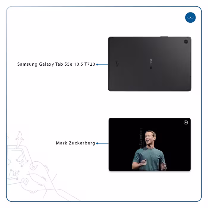 برچسب پوششی ماهوت مدل Mark Zuckerberg مناسب برای تبلت سامسونگ Galaxy Tab S5e 10.5 2019 T720