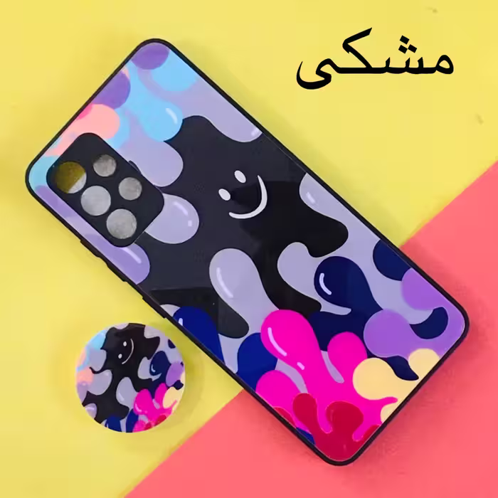 کاور مدل Rain مناسب برای گوشی موبایل سامسونگ Galaxy A32 4G به همراه پاپ سوکت